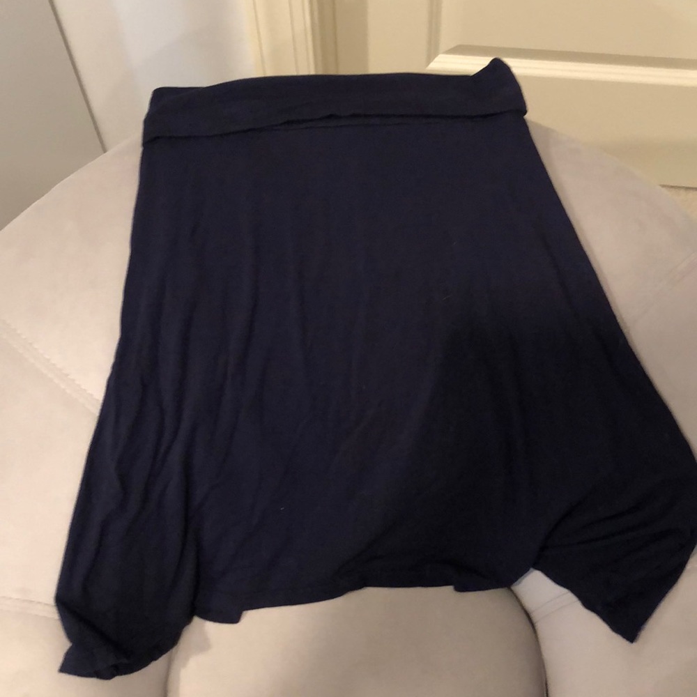 NOM navy maternity skirt.